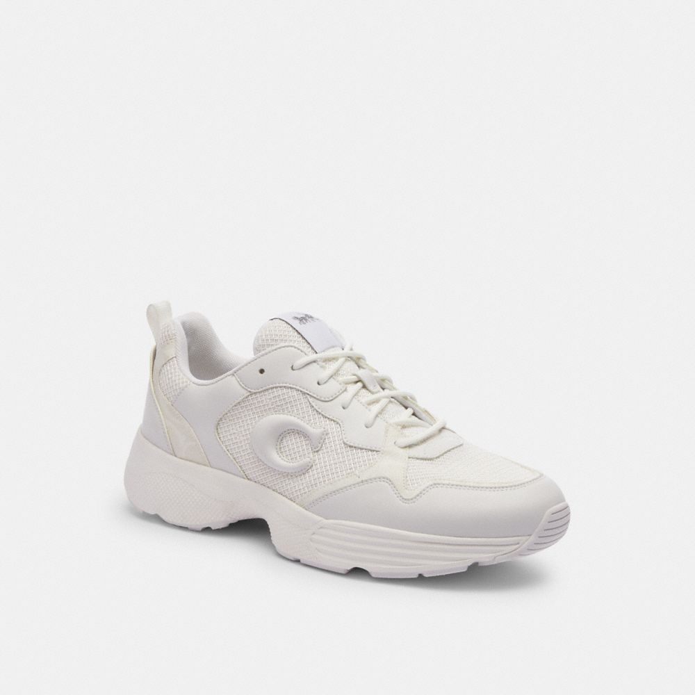 COACH®,STRIDER SNEAKER,Optic White,Front View