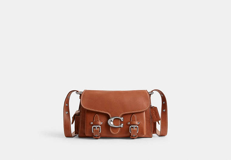 COACH®,CARGO SOFT TABBY,Medium,Silver/Burnished Amber,Front View