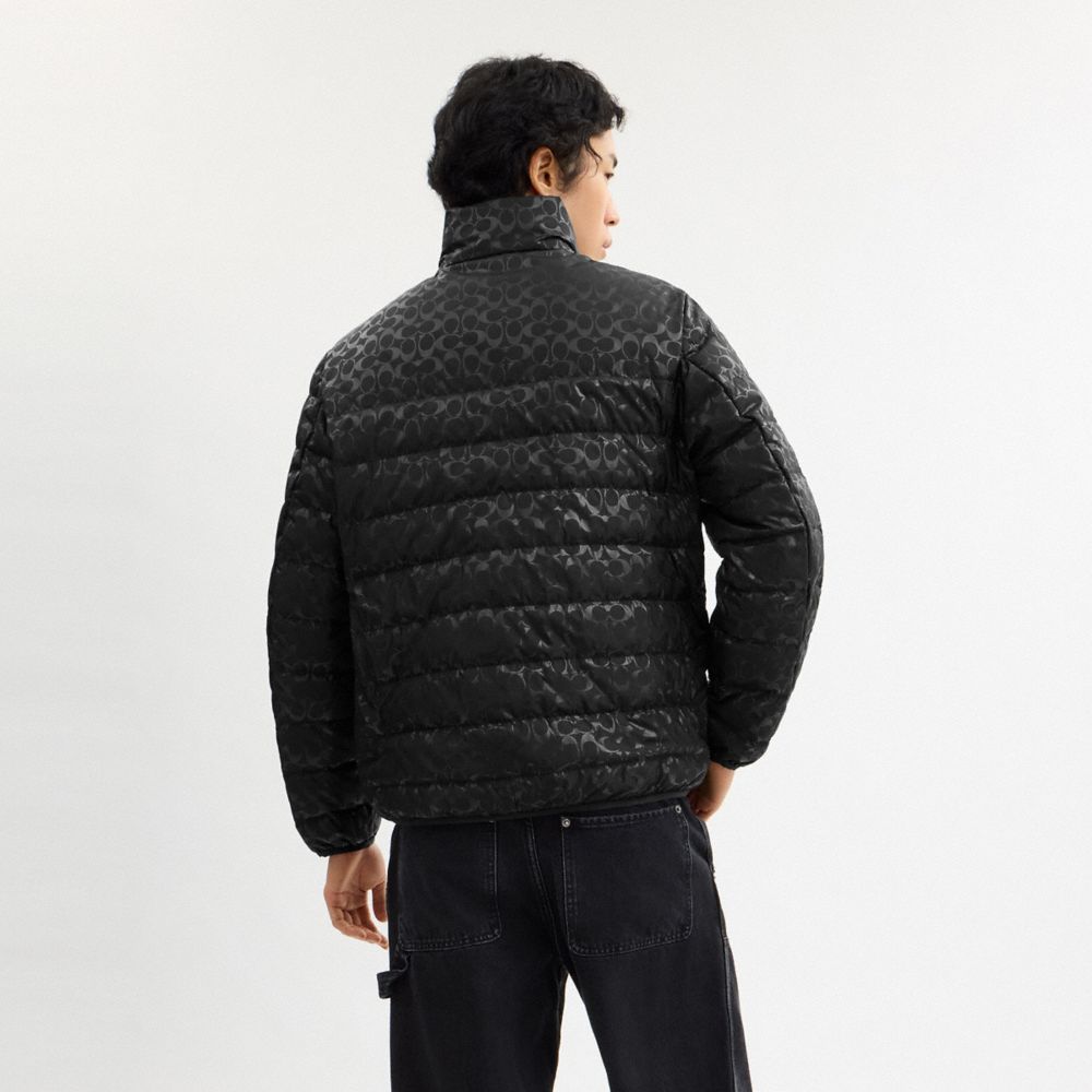 COACH®,Lightweight Down Jacket,Down,Quilted,Sustainable,Casual,Black,Scale View