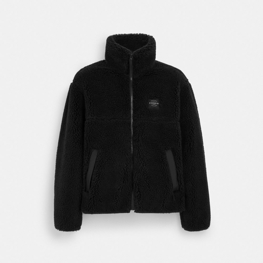 Coach sherpa jacket on sale