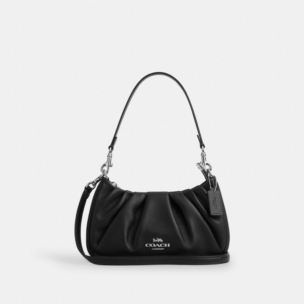 Black coach over the shoulder bag on sale