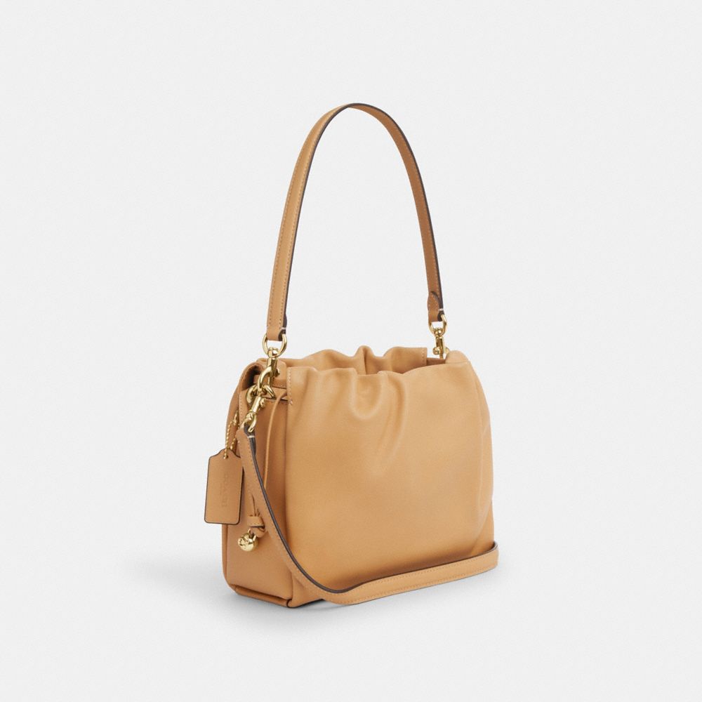 COACH®,フェイ ドローストリング バッグ,斜め掛け&ボディバッグ,ﾀﾝ