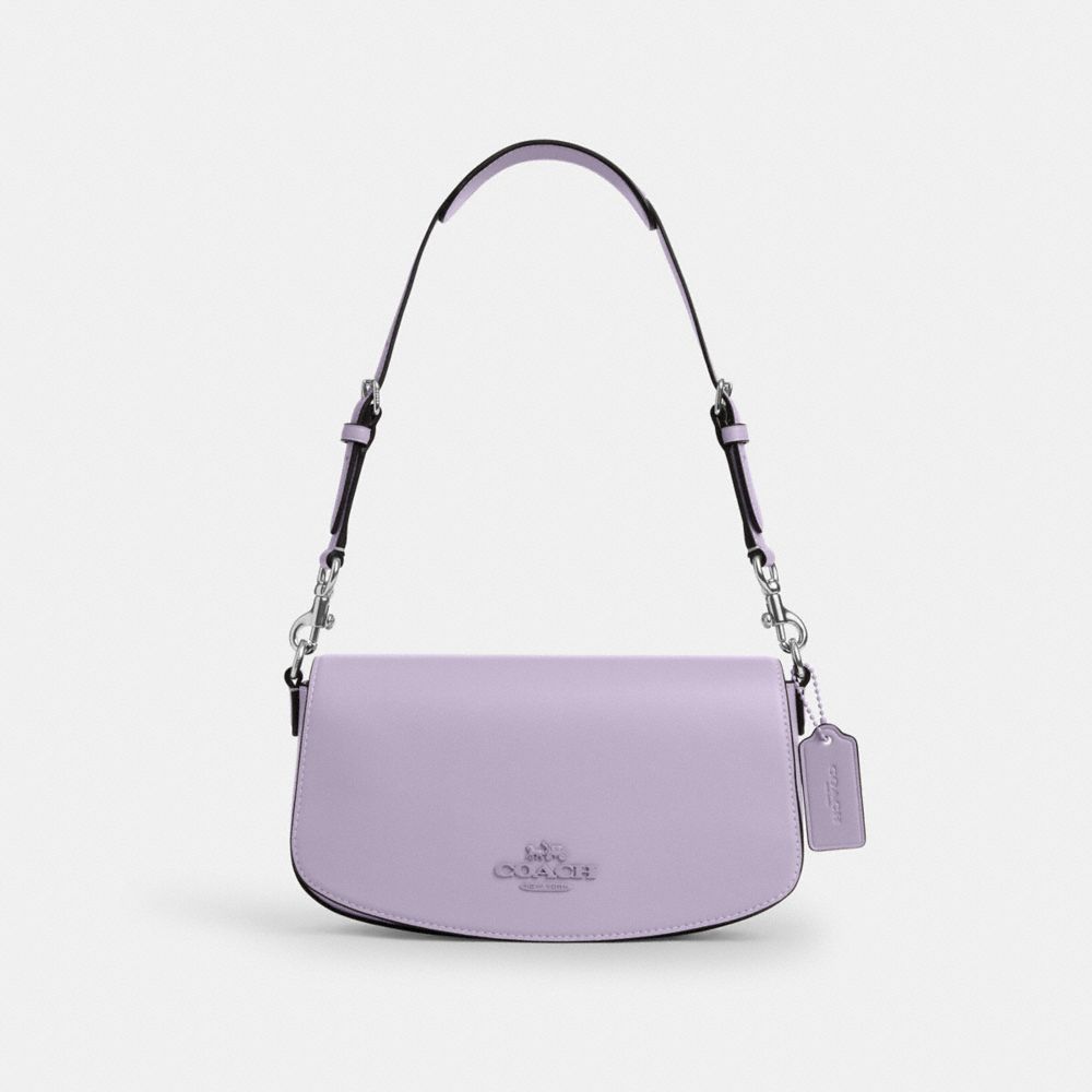 COACH®,Andrea Shoulder Bag,Calfskin Leather,Shoulder Bag,Logo,Metal,Casual,,Front View