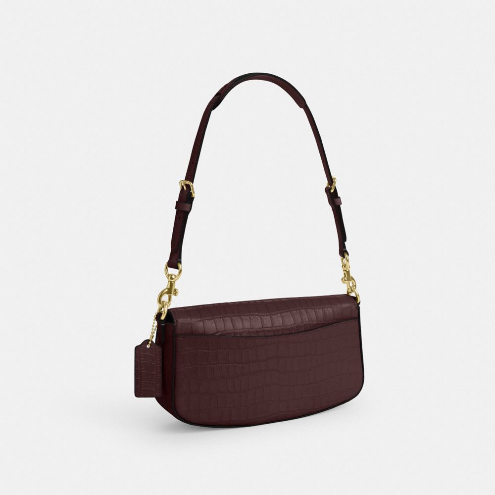 COACH®,Andrea Shoulder Bag,Shoulder Bag,Metal,Logo,Pen Holder,Casual,Brown,Angle View