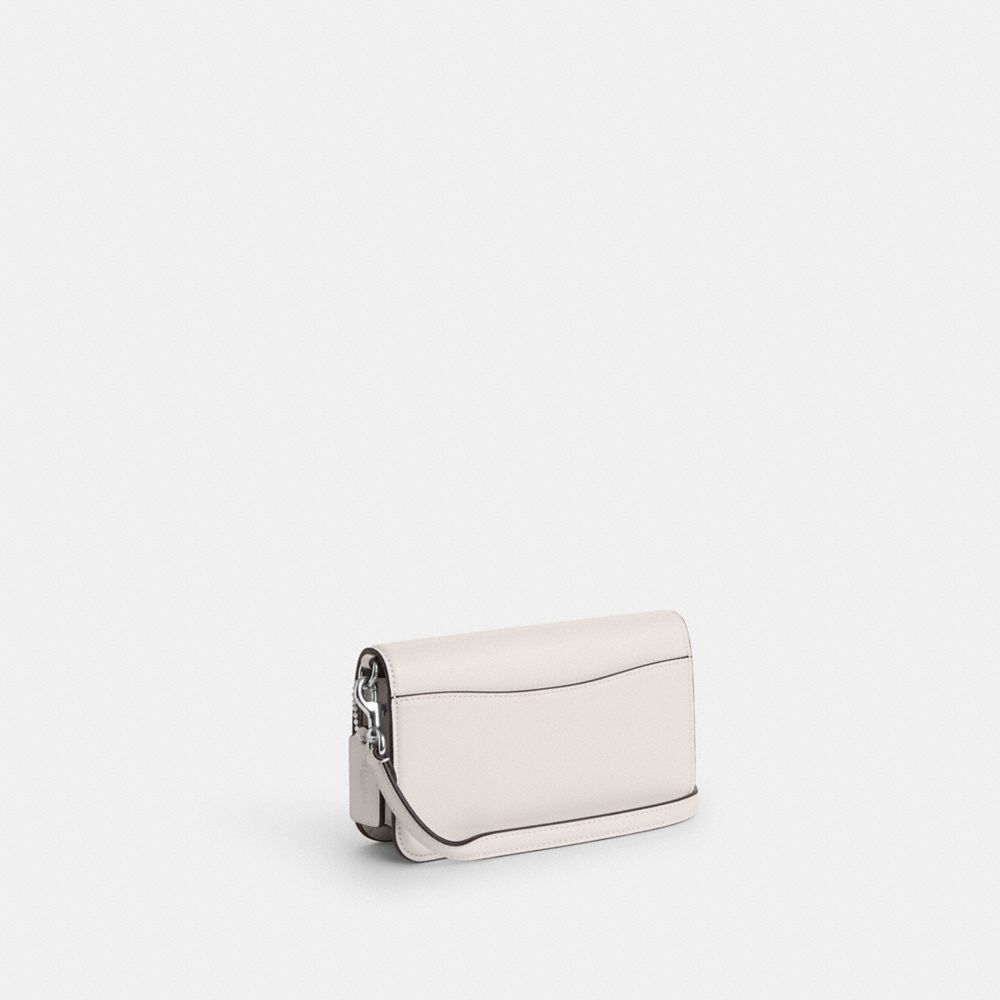 COACH®,TONI CROSSBODY,Novelty Leather,Mini,Silver/Chalk,Angle View