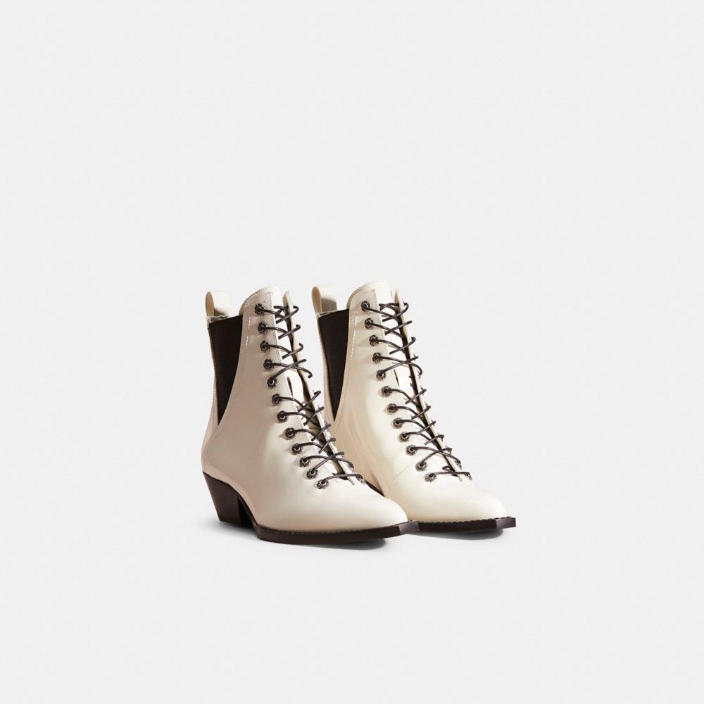 Coach lace 2025 up booties