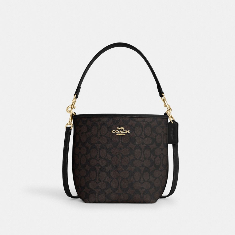 Coach bucket bag signature sale