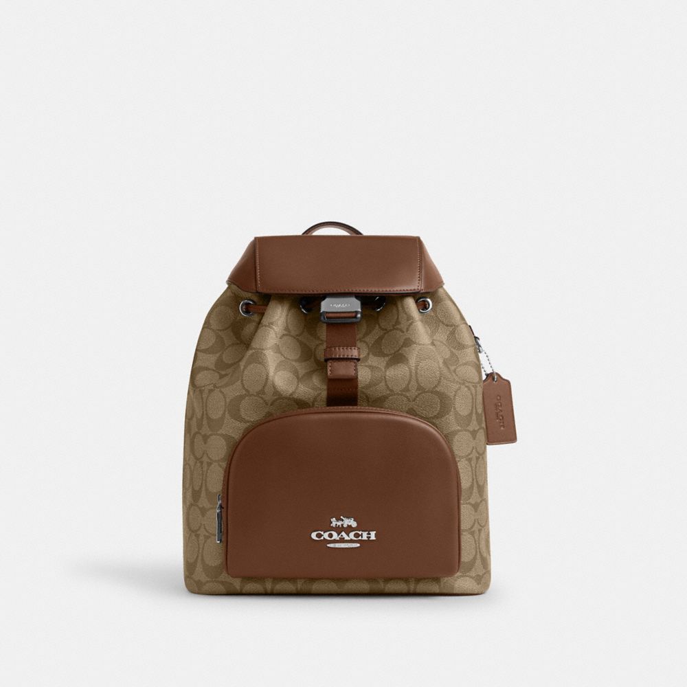 Coach backpack large size sale