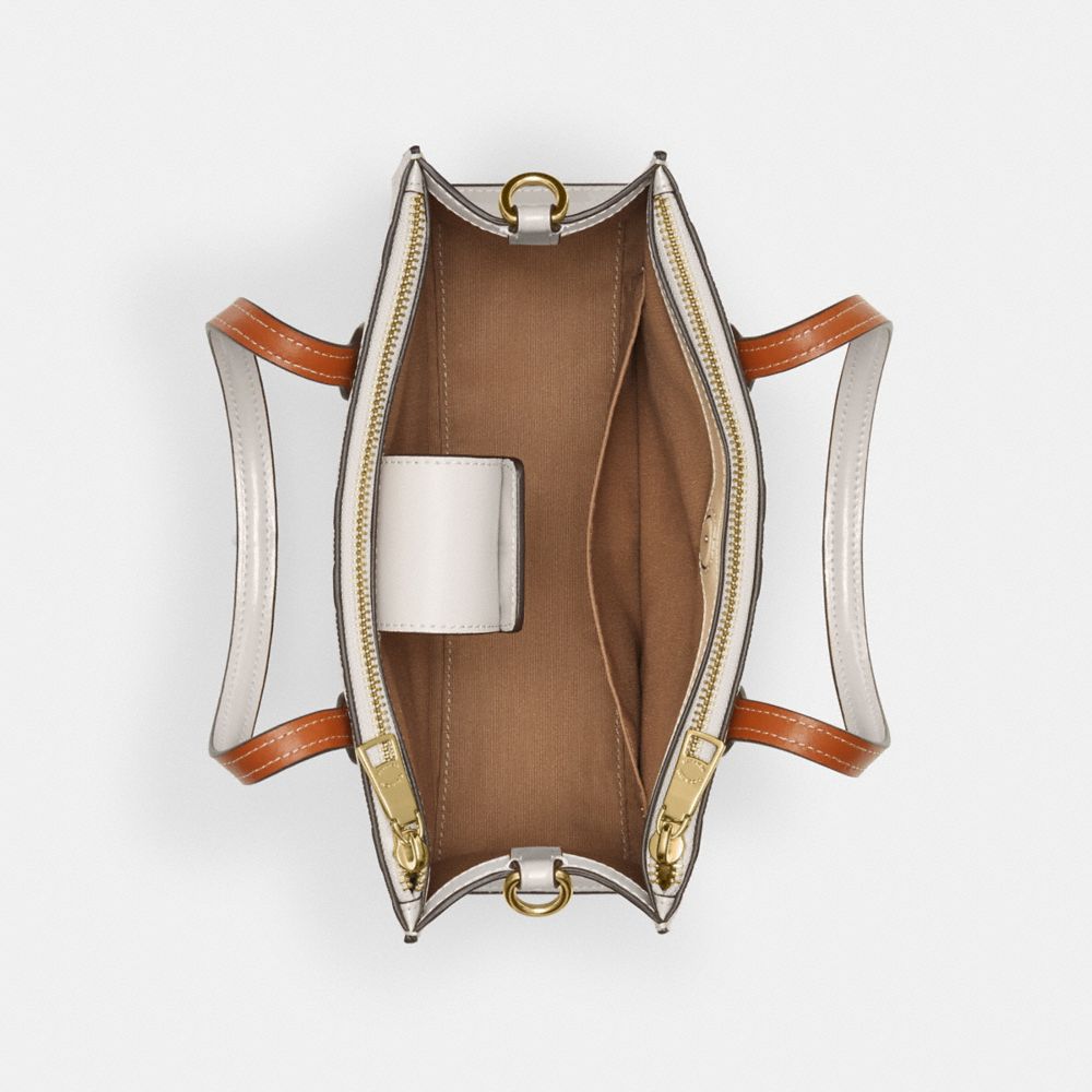 COACH®,ニーナ スモール トート バッグ・シグネチャー レザー,ハンドバック&サッチェル,