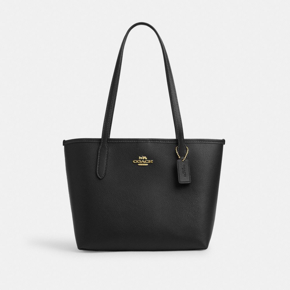 Black tote bag small sale