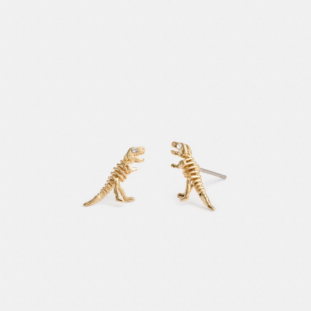 Skeletal Rexy Stud Earrings