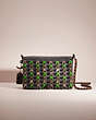 COACH®,RESTORED DINKY 24 WITH SNAKESKIN COACH LINK,Pewter/Black Kelly Green,Front View