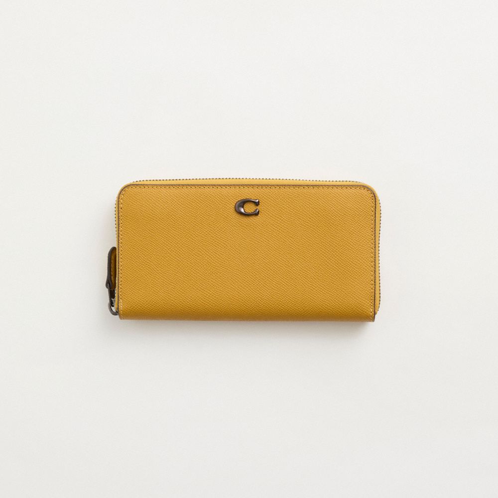 COACH®,Restored Accordion Zip Wallet,,Front View