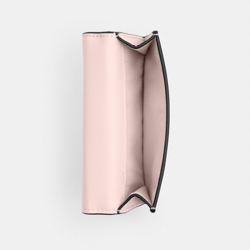 COACH®,Eliza Small Wallet,Bi Fold,Embossed,Logo,Casual,Pink,Interior View