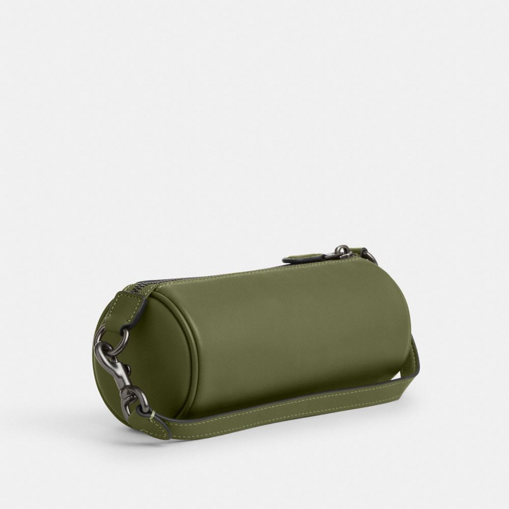 COACH®,Nolita Barrel Bag,Barrel Bag,Metal,Logo,Casual,Olive,Angle View