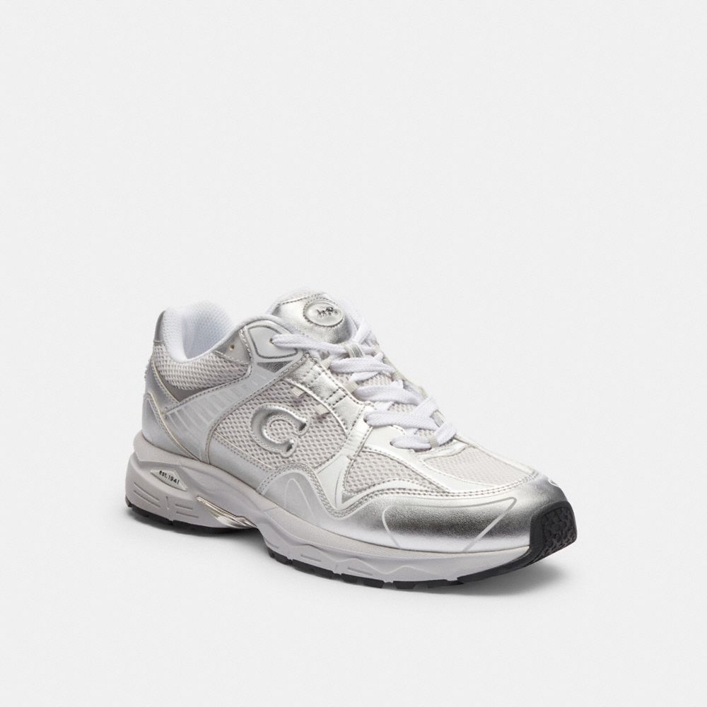 COACH®,CHAUSSURES DE SPORT C301,Blanc,Front View