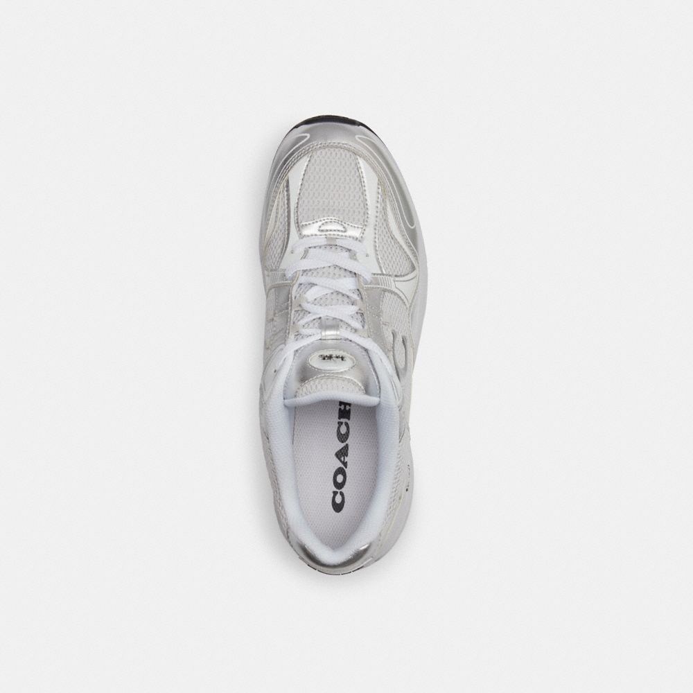 COACH®,C301 SNEAKER,White,Inside View,Top View