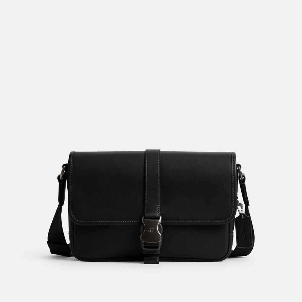 COACH®,SAC MESSAGER LEAGUE,Noir,Front View