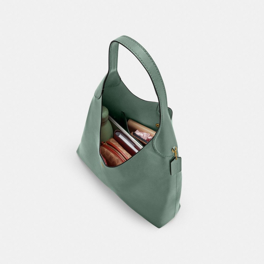 Coach Brooklyn Shoulder Bag 39 In Brass/sage