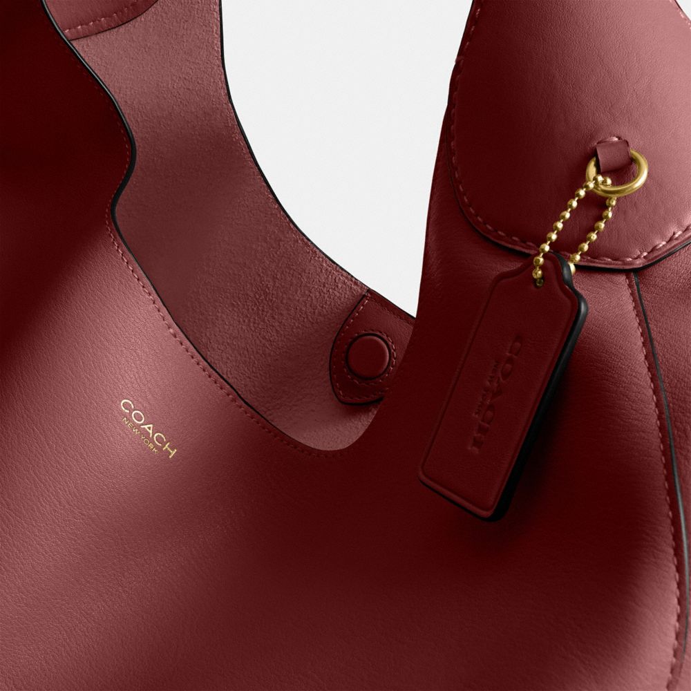 Coach In Brass/dark Ruby