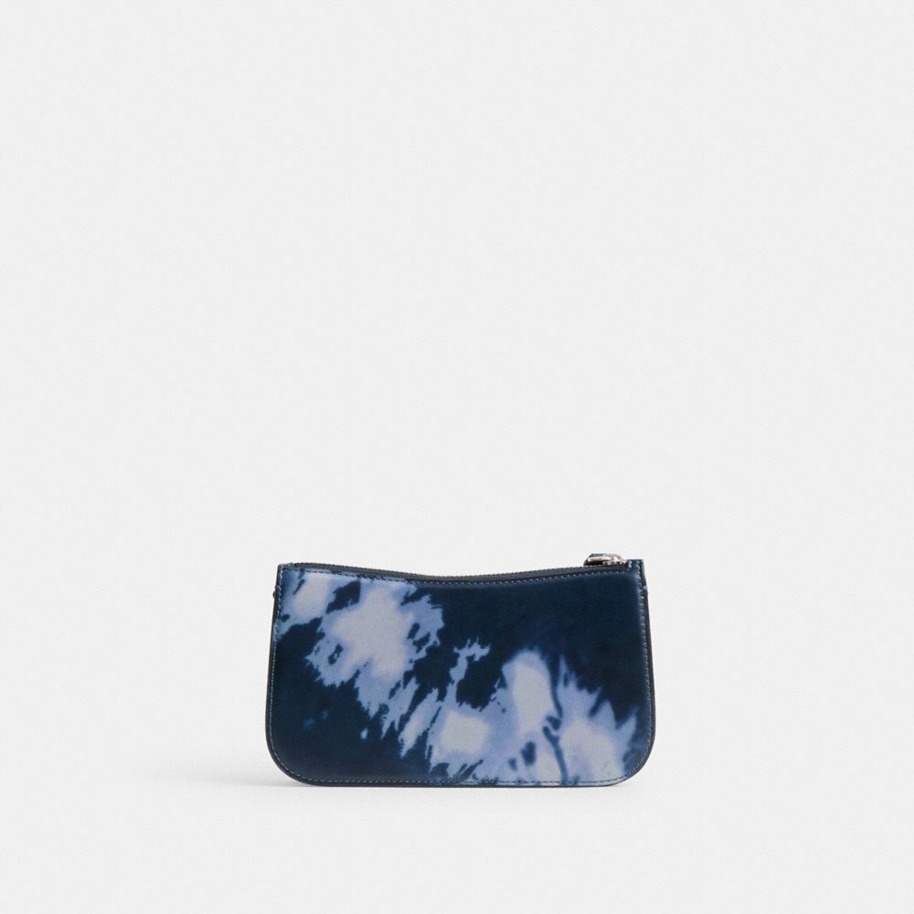 COACH®,Penn Shoulder Bag With Tie Dye Print,Leather,Pouch,Logo,Casual,Blue,Back View