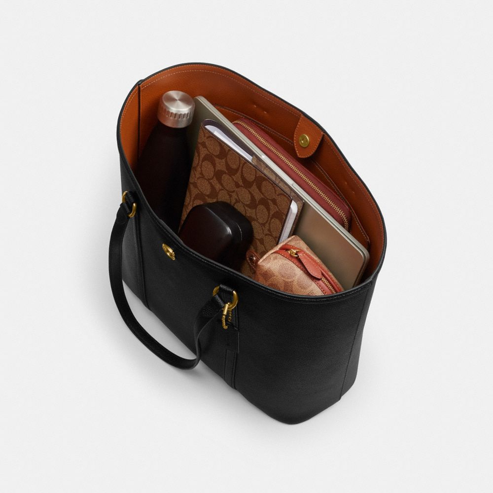 COACH®,Laiton/Merlot,Inside View, Top View
