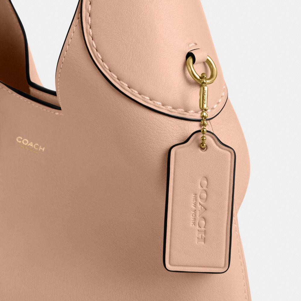 COACH®,Brooklyn Shoulder Bag 28,Leather,Hobo,Logo,Word Embellishment,Embossed,Casual,,Closer View