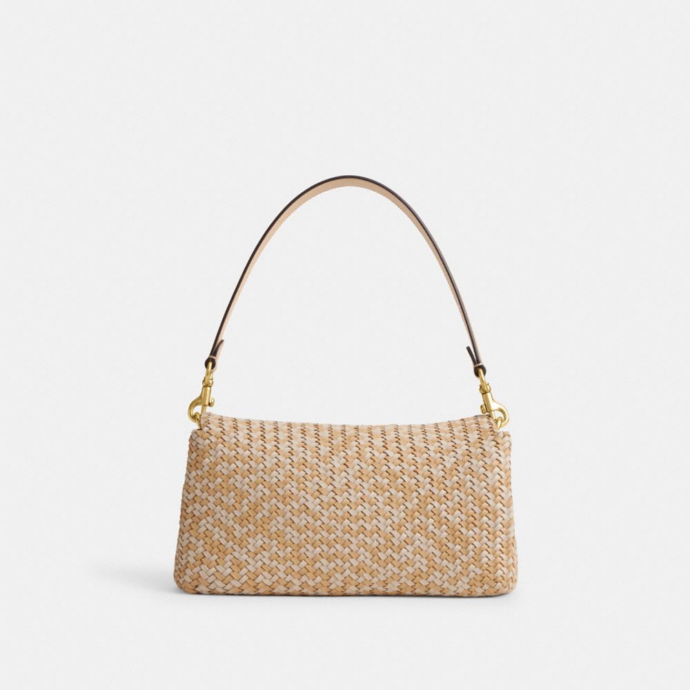 Shop Coach Soft Tabby Shoulder Bag In Brass/tan/ivory