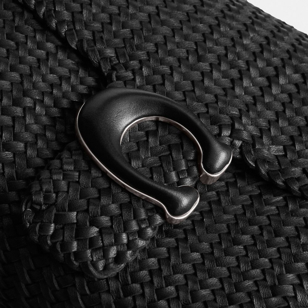 COACH®,Soft Tabby Shoulder Bag,Shoulder Bag,Logo,Embossed,Day Party,Black,Closer View