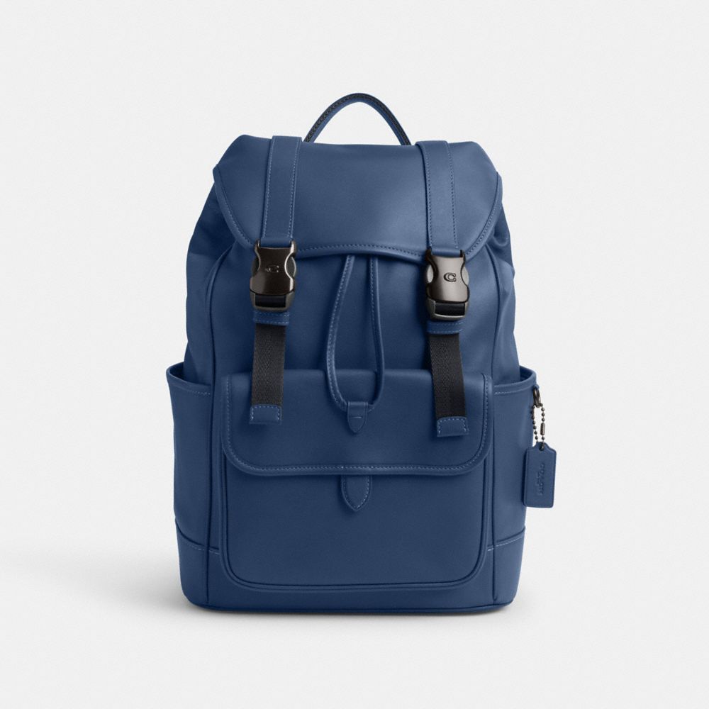 Coach backpack blue best sale