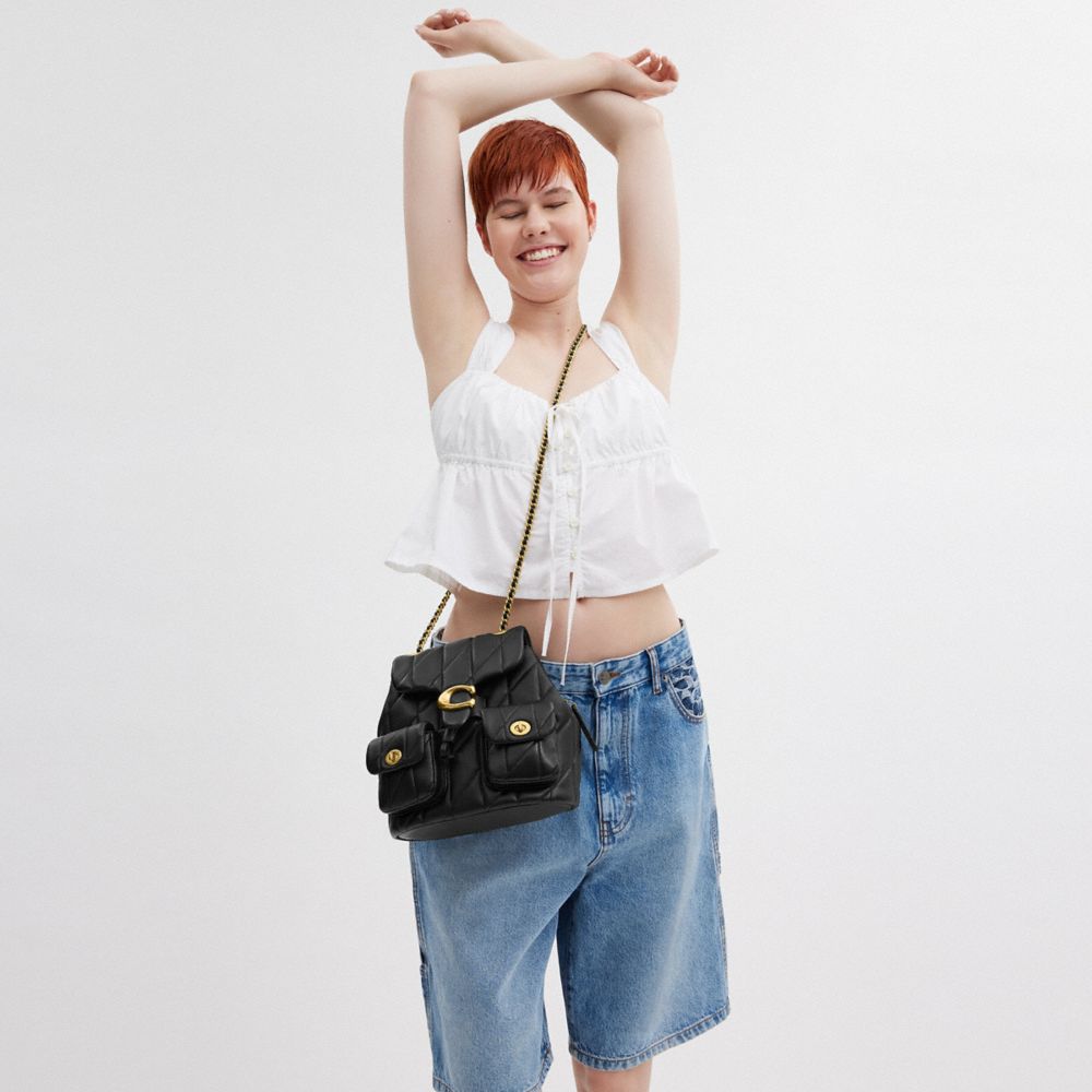 Coach Tabby Quilted Backpack