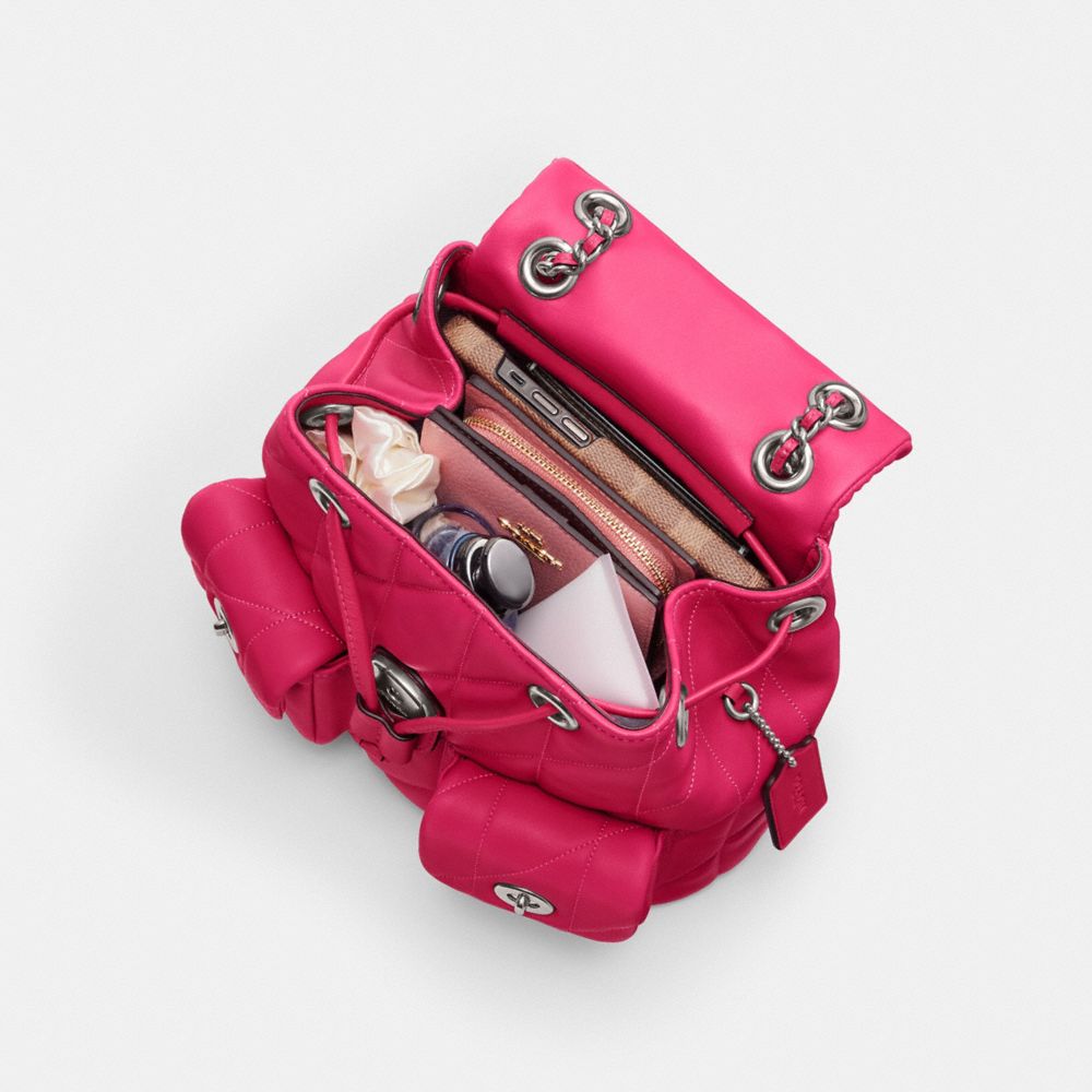 COACH®,Tabby Backpack With Quilting,,Inside View, Top View
