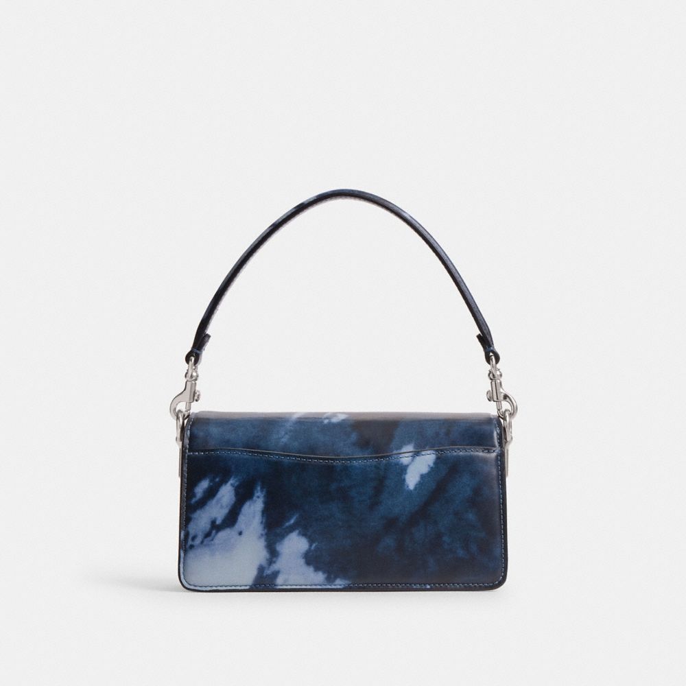 COACH®,Tabby Shoulder Bag 20 With Tie Dye Print,Leather,Shoulder Bag,Logo,Casual,Blue,Back View