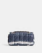 COACH®,TABBY SHOULDER BAG 20 WITH QUILTING AND TIE-DYE,Small,Silver/Midnight Navy Multi,Back View