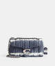 COACH®,TABBY SHOULDER BAG 26 WITH QUILTING AND TIE-DYE,Medium,Silver/Midnight Navy Multi,Front View