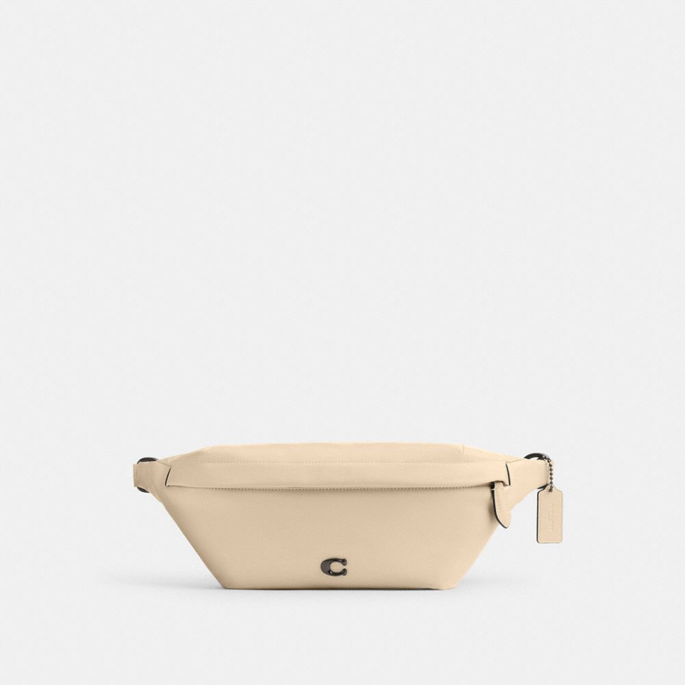 COACH®,HALL BELT BAG,Medium,Ivory,Front View