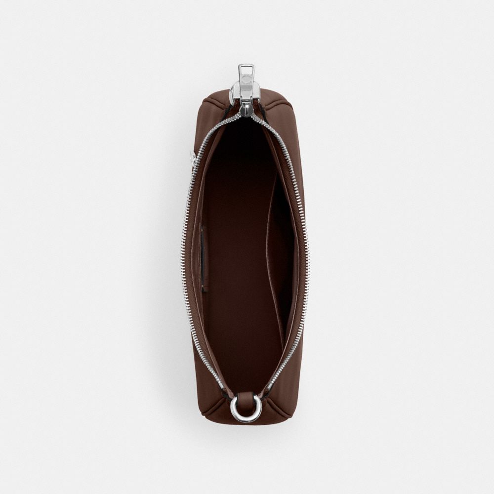 COACH®,SAC HOBO TERI,Cuir lisse,Argent/Érable,Inside View,Top View