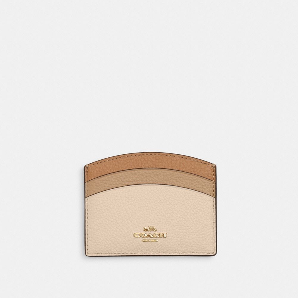COACH®,Curve Card Case,,Front View