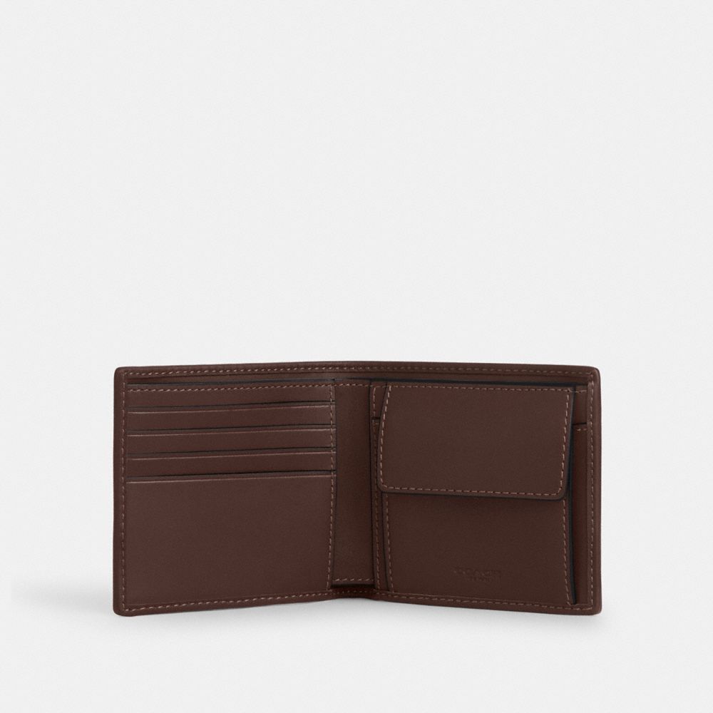 COACH®,コイン ウォレット・シグネチャー ジャカード,二つ折り&三つ折り財布,ｼﾙﾊﾞｰ/ｵｰｸ/ﾒｲﾌﾟﾙ