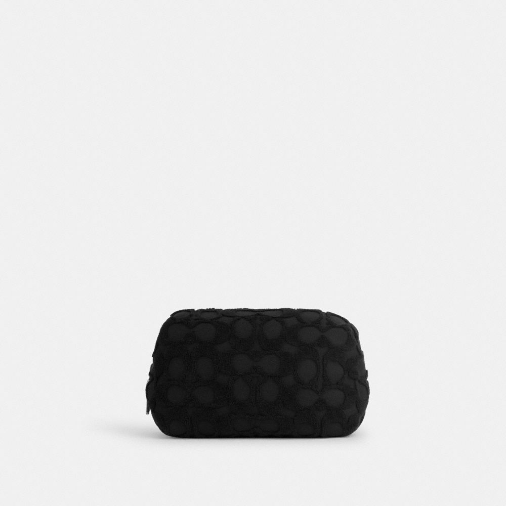 Coach makeup bag black sale