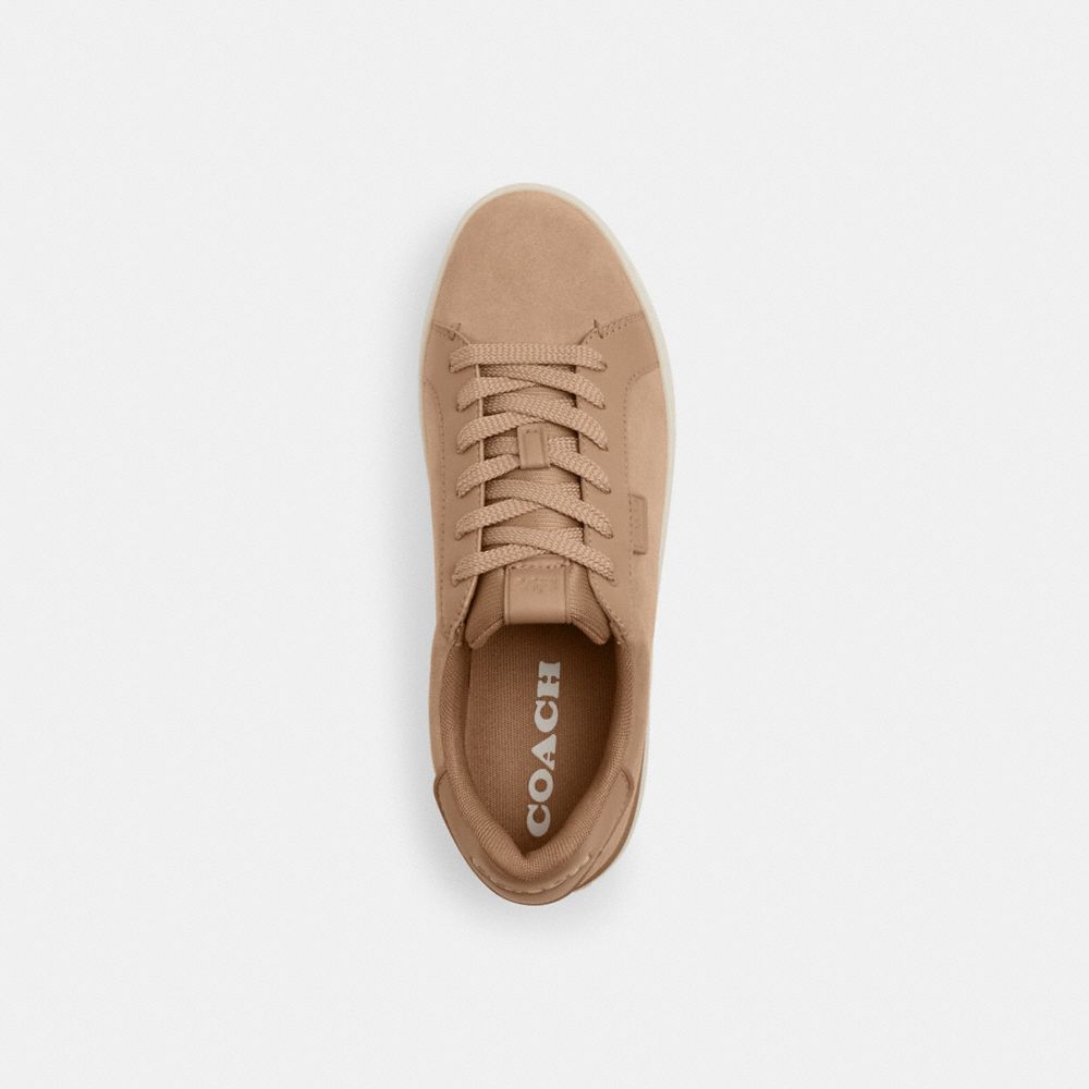 COACH®,LOWLINE LOW TOP SNEAKER,Taupe,Inside View,Top View