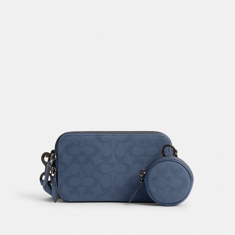 Coach sling bag blue sale