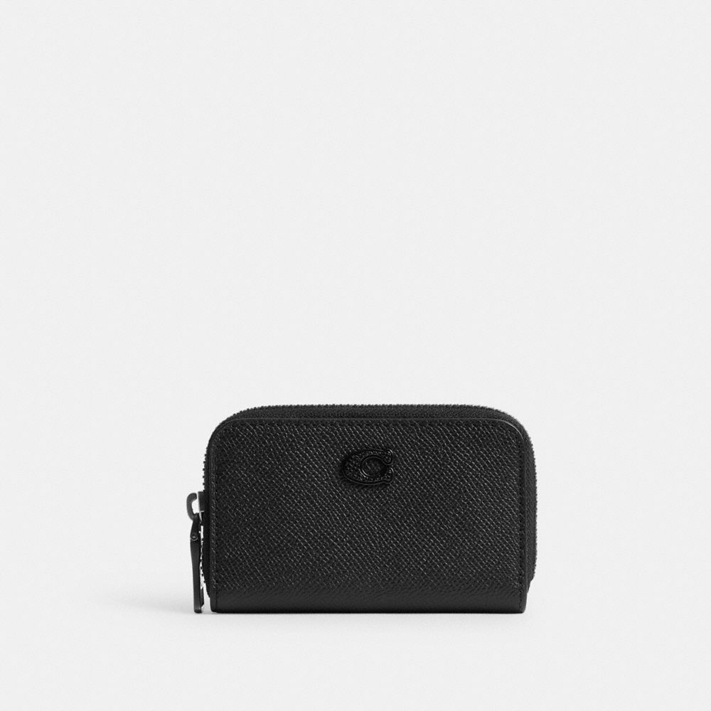 Coach zip around coin case best sale