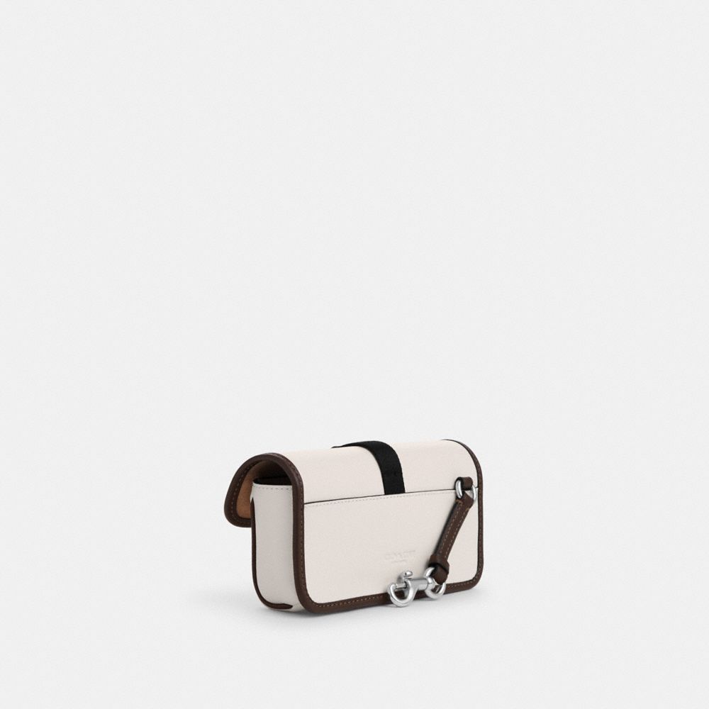 COACH®,Racer Pouch,Pouch,Piping,Casual,White,Angle View