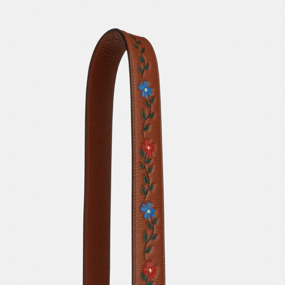 COACH®,SANGLE AVEC OUTILLAGE,Cuir,Or/Sapin rouge Multi