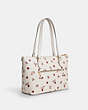 COACH®,GALLERY TOTE BAG WITH LADYBUG FLORAL PRINT,pvc,Large,Gold/Chalk Multi,Angle View