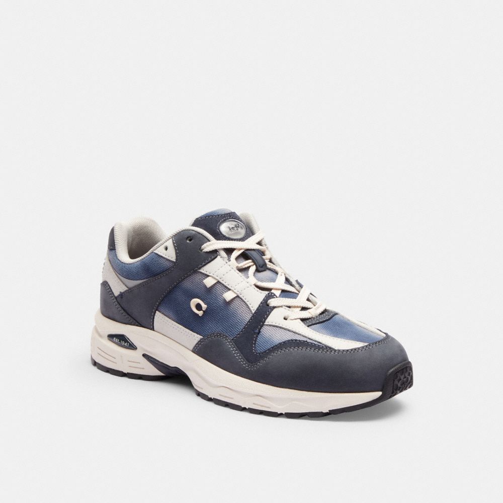 COACH®,C301 SNEAKER WITH TIE-DYE,Midnight Navy,Front View
