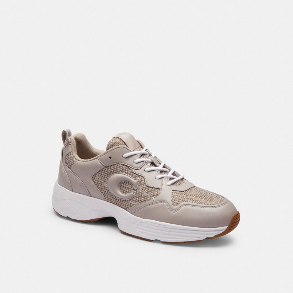 COACH®,CHAUSSURE DE SPORT STRIDER,Bouleau gris,Front View