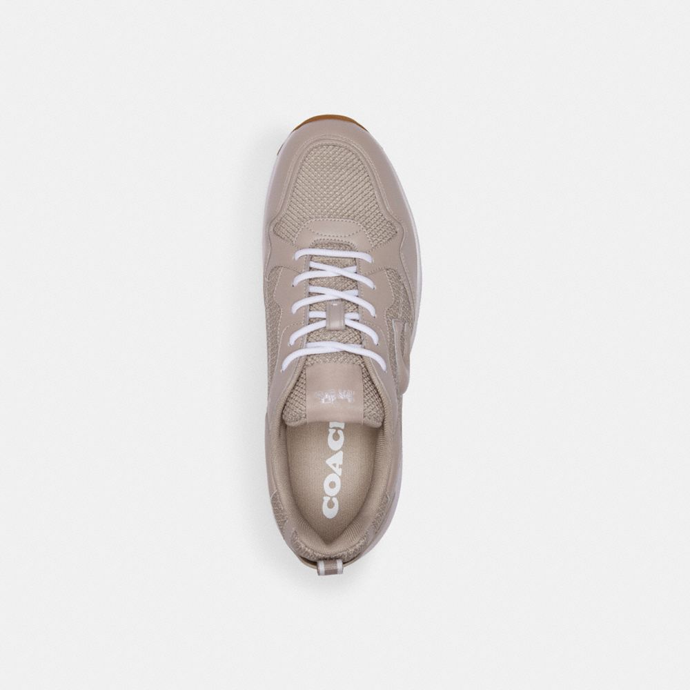 COACH®,STRIDER SNEAKER,Grey Birch,Inside View,Top View