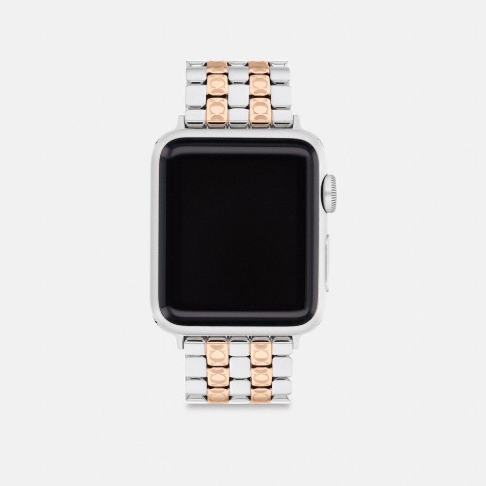 COACH®,BRACELET APPLE WATCH®, 38 MM, 40 MM ET 41 MM,Bicolore,Front View